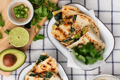 QUIONA & KALE QUESADILLAS BY LOVE & LEMONS.