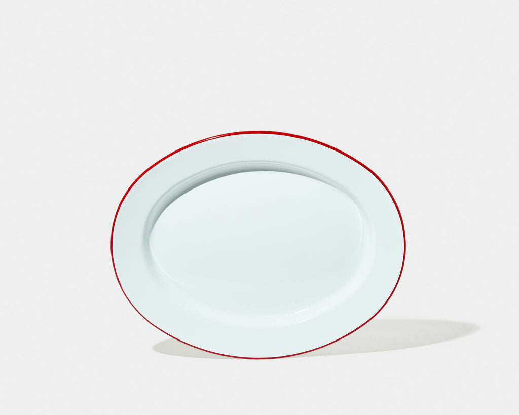 White Oval Plates