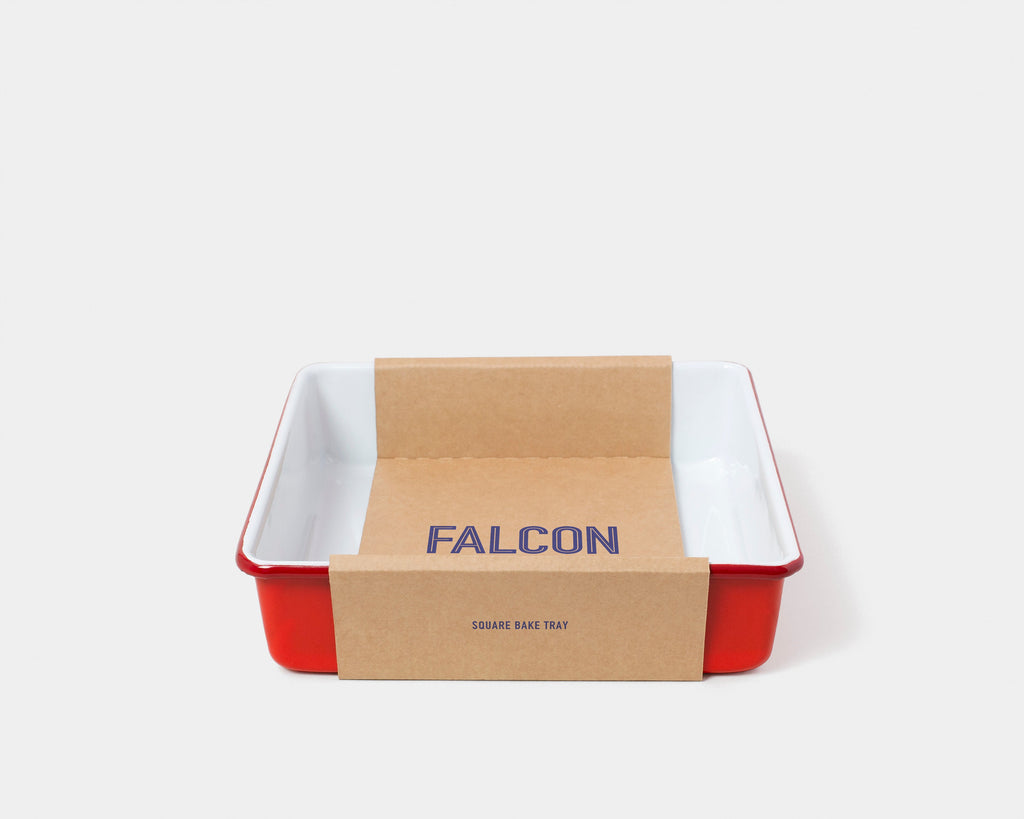 Falcon White Enamelware Square Bake Tray