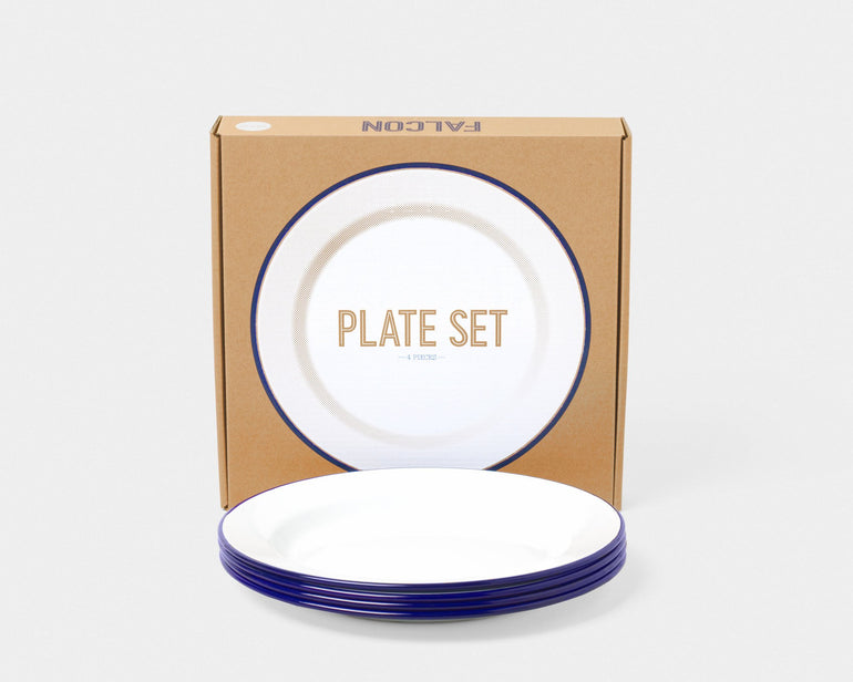 9 Plates Falcon Enamelware
