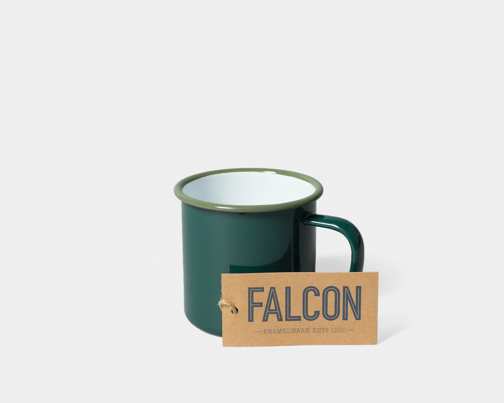 Falcon Enamelware Espresso Cup Mug - Samphire Green